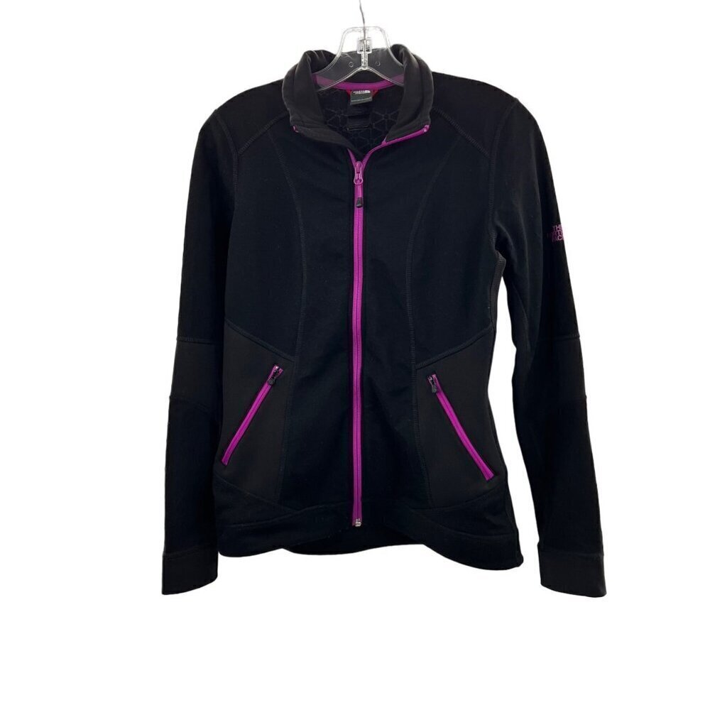 The North Face Full Zip Black/Purple Long Sleeve Jacket Women's Size Small